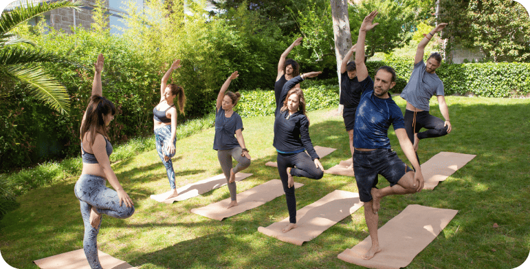 wellness retreat yoga nature