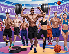 World's largest health sports fitness and wellness expo featuring bodybuilding championship at Bombay Exhibition Centre Mumbai