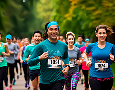 Marathon runners of various fitness levels participating in Jupiter Marathon Indore at Indra Puri Colony Madhya Pradesh