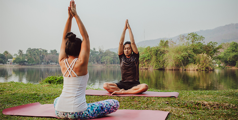 Beachside yoga and Ayurveda retreat in Goa offering Panchakarma therapy, meditation, wellness cuisine and ocean healing atmosphere